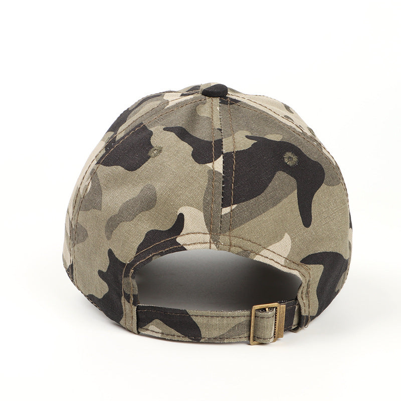 Celebrity Style Hat Autumn Winter Hat Cotton Soft Top Outdoor Camouflage Baseball Cap Unisex Hat Mountaineering Duckbill Cap