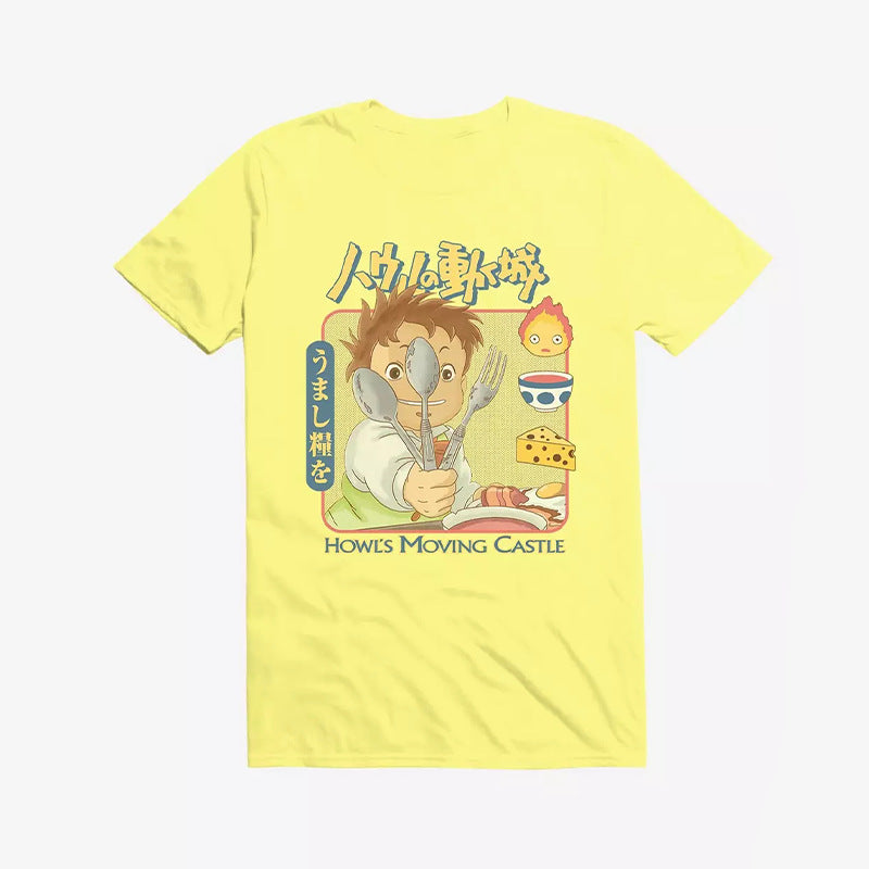 Japanese Retro Casual Unisex Short Sleeve Anime Merchandise T Loose-fitting Miyazaki Hayao Anime Shirt