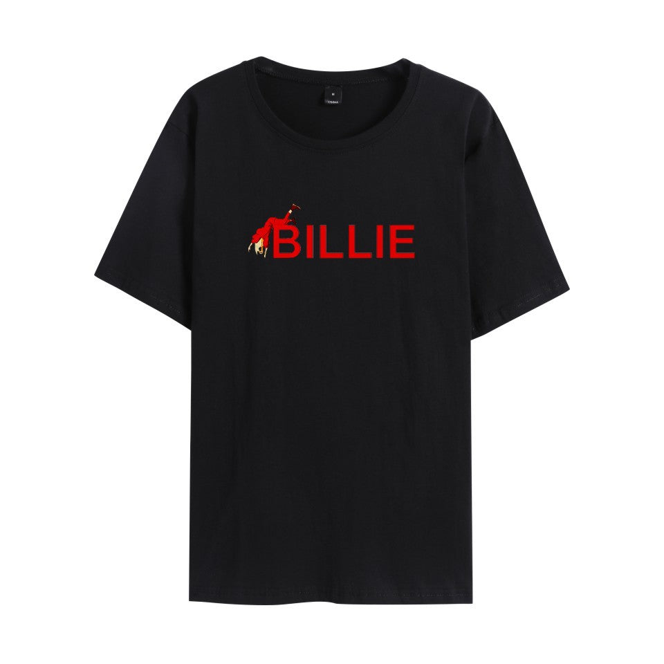 Celebrity Style Billy New Men's and Women's Round Neck Short Sleeve T Shirt
