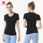 Star Custom SWIFT SPEED Yoga Clothes Women's Top Sexy Quick-Drying Gym Sports Morning Exercise Running Round Neck Short Sleeve TS