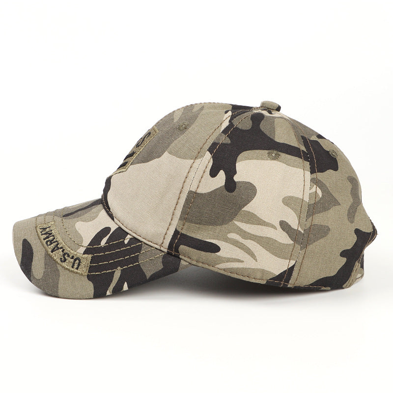 Celebrity Style Hat Autumn Winter Hat Cotton Soft Top Outdoor Camouflage Baseball Cap Unisex Hat Mountaineering Duckbill Cap