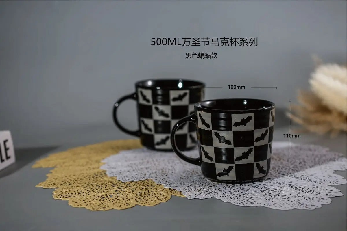 Skull Ceramic Mug Halloween Skull Witch Mug Coffee Cup Creative Gift