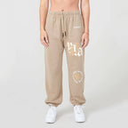 YOUNGLA Sports Pants Gym Bodybuilding Running Training Pants Cotton Terry Printed Jogger Pants Men