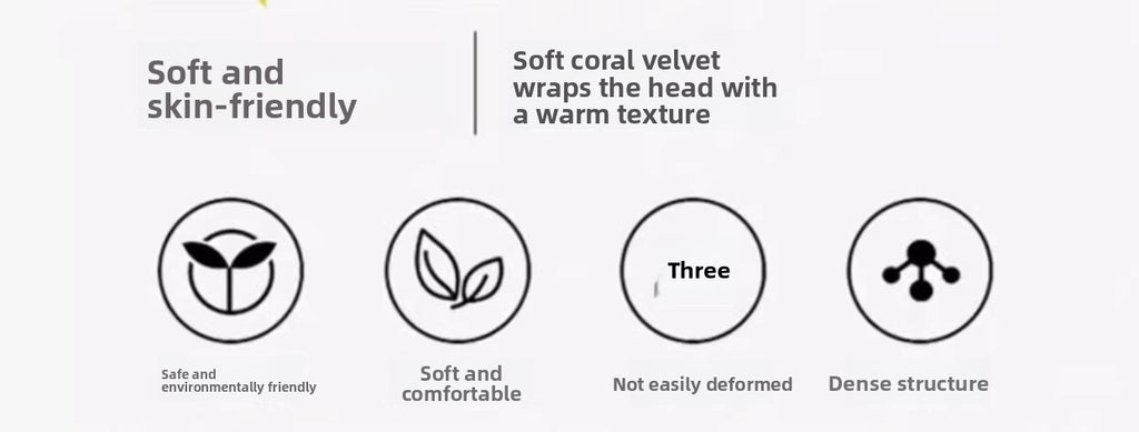 Cute Rabbit Lei Feng Hat with Ears, Plush Hat for Women, Winter Fox Fur Thickened Warmth, Cold Protection, Ear Protection, Head Wrap Hat for Women