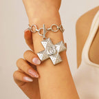 Celebrity Style Decorative Chain Jewelry Personalized Cross Alloy Pendant Necklace  Minimalist Style Clip Simple Internet Celebrity Collarbone Chain for Women