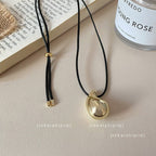 Star Custom New Mysterious Black Long Geometric Pendant Necklace for Women New Chinese Style Niche High-end Versatile Necklace Wholesale