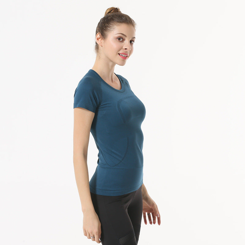 Star Custom SWIFT SPEED Yoga Clothes Women's Top Sexy Quick-Drying Gym Sports Morning Exercise Running Round Neck Short Sleeve TS