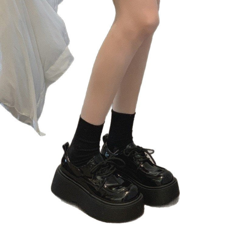 90s Grunge Platform Oxfords - Chunky Sole height Booster