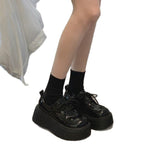 90s Grunge Platform Oxfords - Chunky Sole height Booster