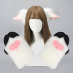 Christmas Antler Headband Cute Plush Deer Ear Headwear cosplay Accessories Handmade Simulated Animal Ear Headband