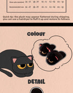"Mood" Grumpy Cat Plush Slippers - Kawaii Gamer Girl Essential