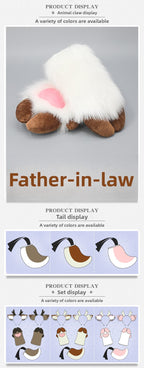 Christmas Antler Headband Cute Plush Deer Ear Headwear cosplay Accessories Handmade Simulated Animal Ear Headband