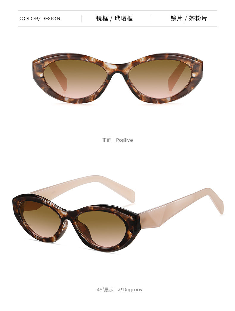 Cat Eye Sunglasses PA Same Style Personality Hot Girl Style Sunglasses Fashion Glasses9069Ultraviolet Ray