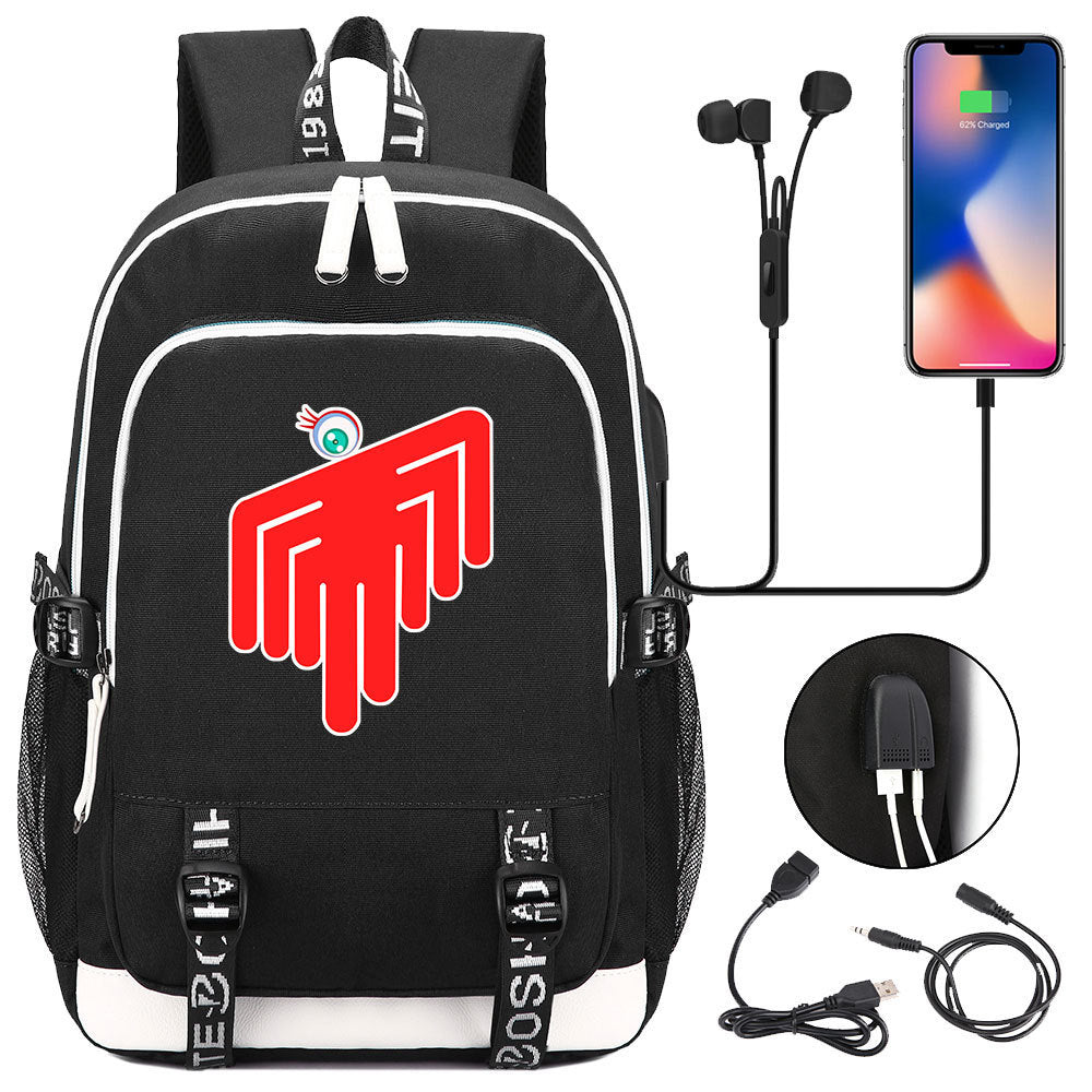 Celebrity Style Trend Billie Teenage Primary and Secondary School Students Schoolbag USB Men's and Women's Casual Backpack