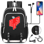 Celebrity Style Trend Billie Teenage Primary and Secondary School Students Schoolbag USB Men's and Women's Casual Backpack