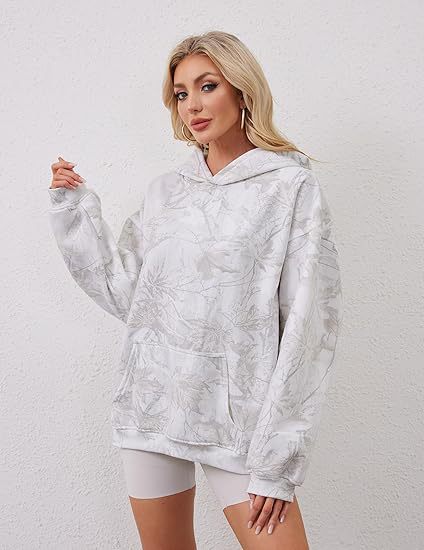 2025European and Autumn New Women's Fashion3d Digital Printed Camouflage Maple Leaf Sweatshirt Jacket