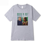 Celebrity Style Pure Cotton Short Sleeve Billie Printing T Shirt New Top