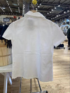 Star Custom French Doll Collar Lace Button Shirt for Women Spring Summer Autumn Design Sense Niche Short Sleeve Blouse Short Top