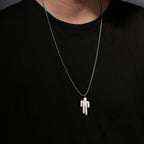 Celebrity Style Hip-Hop Fashion Billie Trendy Titanium Steel Pendant Necklace for Men and Women, Same Style as Influencers