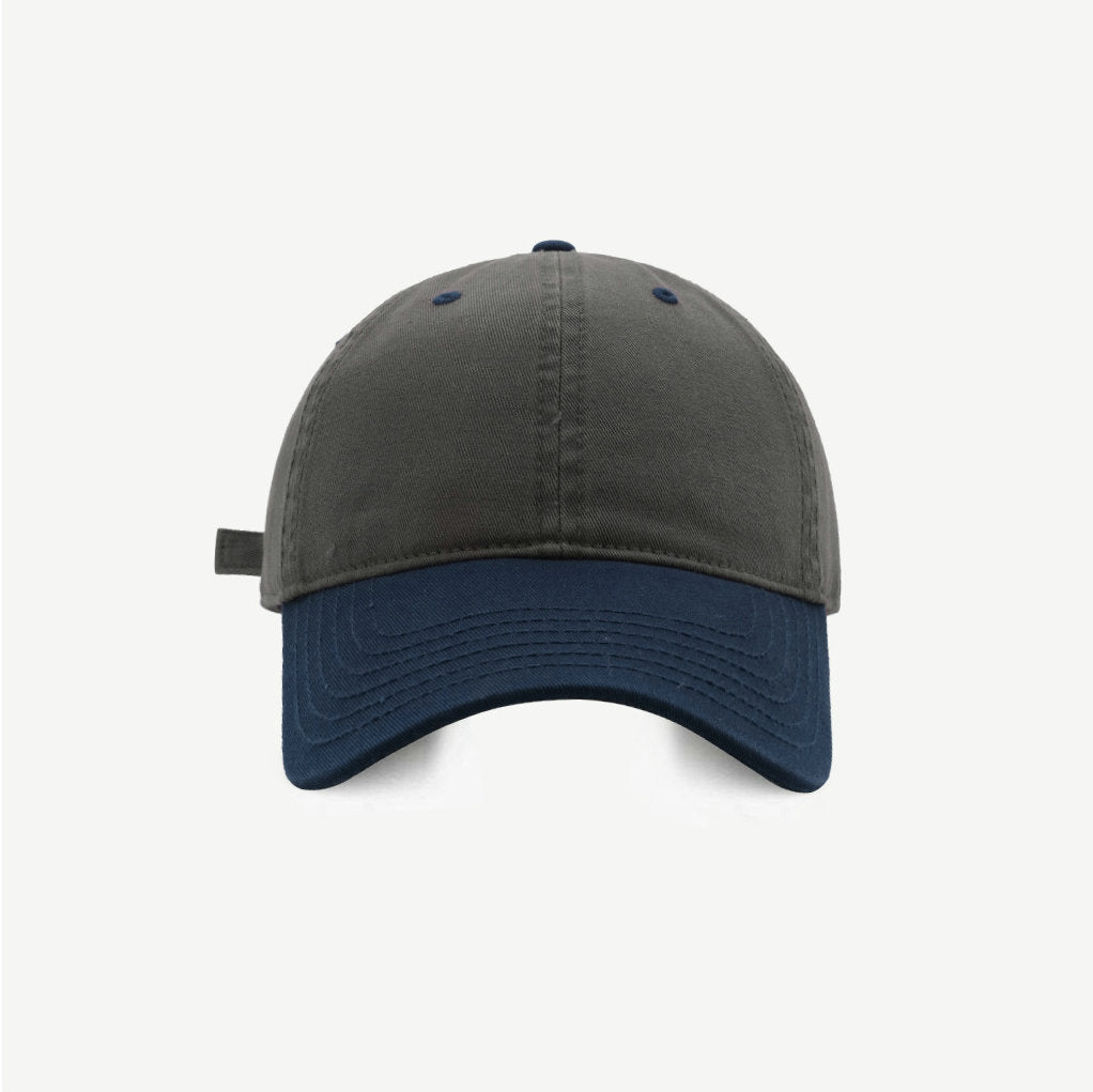 Star Custom Korean Fashion Color Block Soft Top Baseball Cap Couple Shopping Versatile Face Slimming Duckbill Cap Summer Sunshade Sun Protection Hat