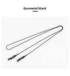 Celebrity Style Snake Chain Stainless Steel Non-Fading Mask Chain Titanium Steel Glasses Chain Women's Neck Hanging Men's Mask Rope Hanging Chain High-End Safety Protection