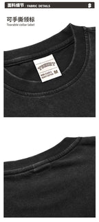 Same Style as Stars Billie Printed Short Sleeve T Trendy Heavyweight Crew Neck Hooded Sweatshirt