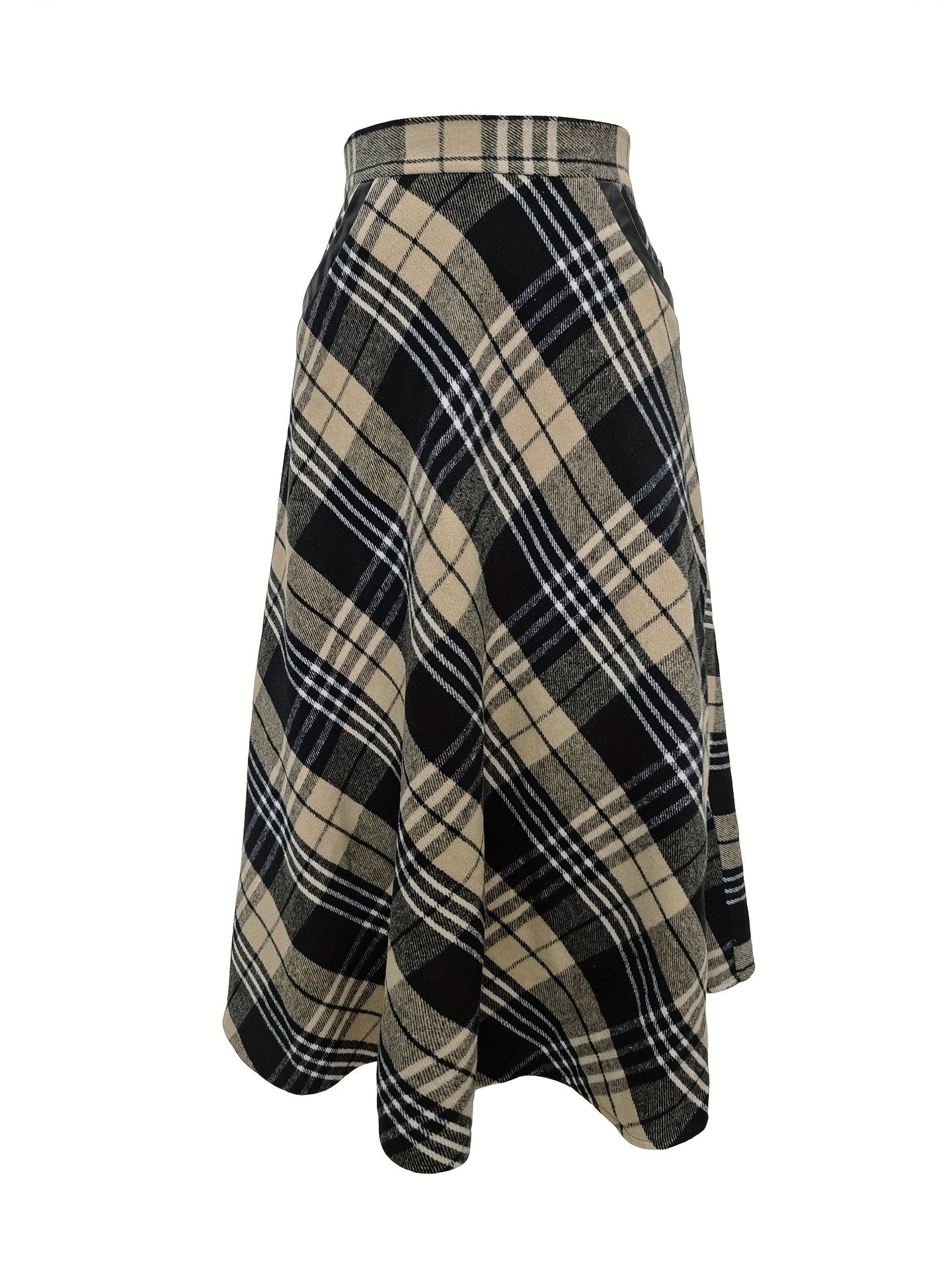 90s Grunge Plaid Maxi Skirt - "Brutal" MV Aesthetic