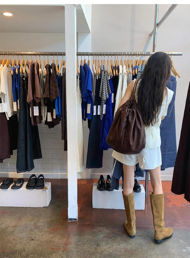 SOUR Era Suede Slouch Boots - Vintage Knee-High Fit