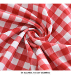 Custom Celebrity Design2025New Korean Niche Pure Desire Style Red Plaid Slimming Covering Body Conservative Beach Hot Spring One-Piece Swimsuit for Women