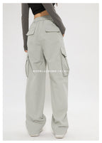 New Retro Cargo Pants Japanese Style Trendy Street Wide-Leg Pants Fashion Unisex Casual Pants Hot Girl