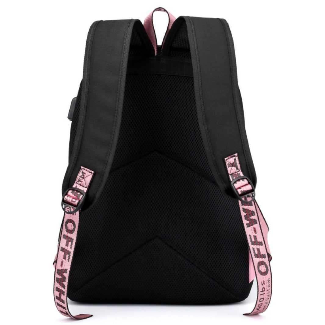 Same Style as Stars Billie Backpack Star l Empty USB Rechargeable Travel Backpack Student School Bag