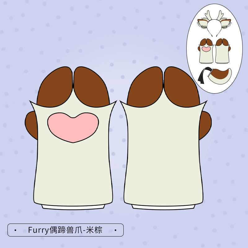 Christmas Antler Headband Cute Plush Deer Ear Headwear cosplay Accessories Handmade Simulated Animal Ear Headband