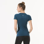 Star Custom SWIFT SPEED Yoga Clothes Women's Top Sexy Quick-Drying Gym Sports Morning Exercise Running Round Neck Short Sleeve TS