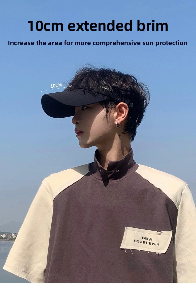 K-Pop Airport Style Sun Visor - UV Protection Sport Hat