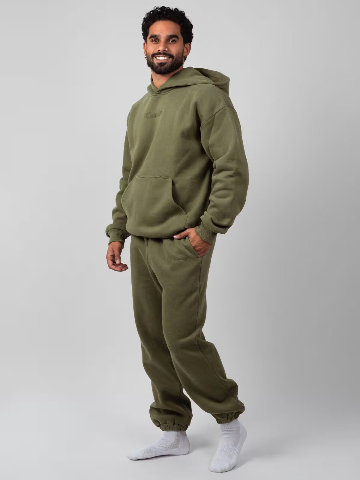 Fashionable Spring and Autumn New Style TK Amazon Exquisite Embroidered Casual Sports Hoodie Set for Men and Women