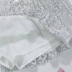 "bad idea right?" Silver Mini Skirt - 90s Disco Sequin