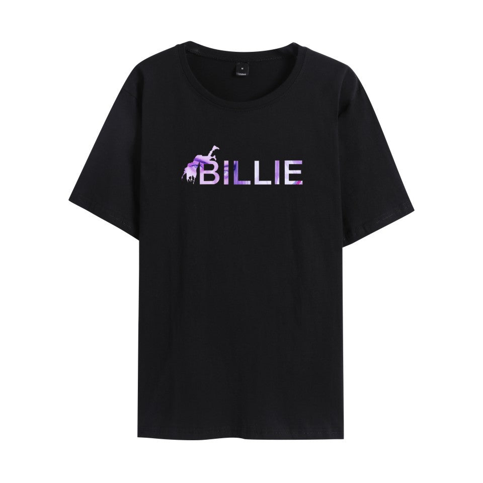 Celebrity Style Billy New Men's and Women's Round Neck Short Sleeve T Shirt