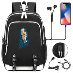 Celebrity Style Trend Billie Teenage Primary and Secondary School Students Schoolbag USB Men's and Women's Casual Backpack