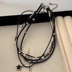Star Custom 2025New Year's Exaggerated Punk Necklace y2k Irregular Subculture Hip-Hop Trend Unisex Niche Collarbone Chain