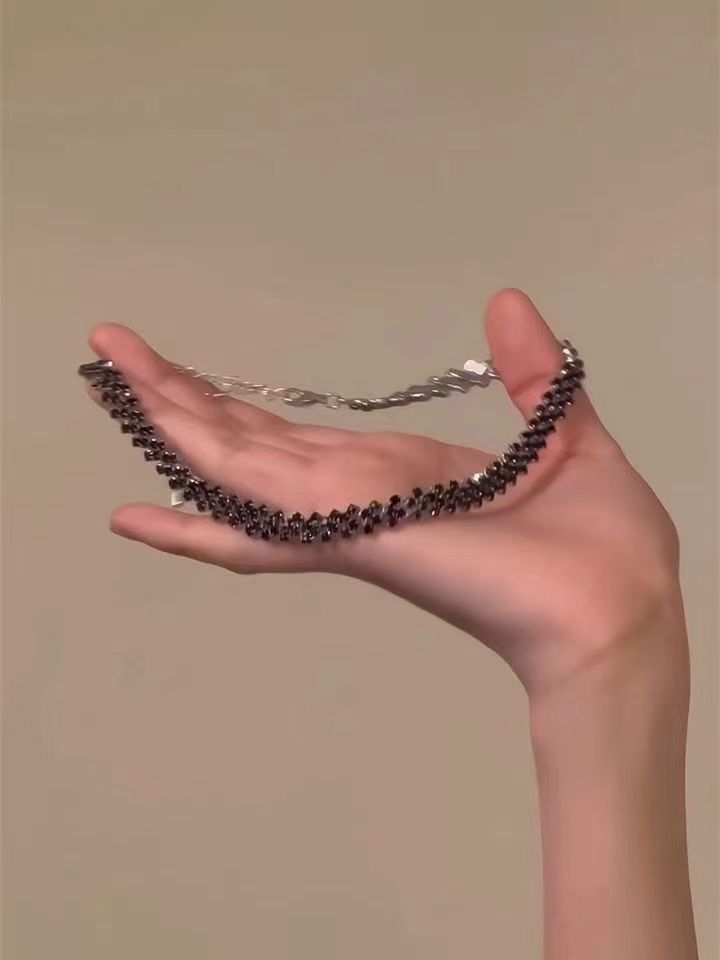 Star Custom 2025New Year's Exaggerated Punk Necklace y2k Irregular Subculture Hip-Hop Trend Unisex Niche Collarbone Chain