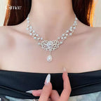 Star Custom 2025New Year's Exaggerated Punk Necklace y2k Irregular Subculture Hip-Hop Trend Unisex Niche Collarbone Chain