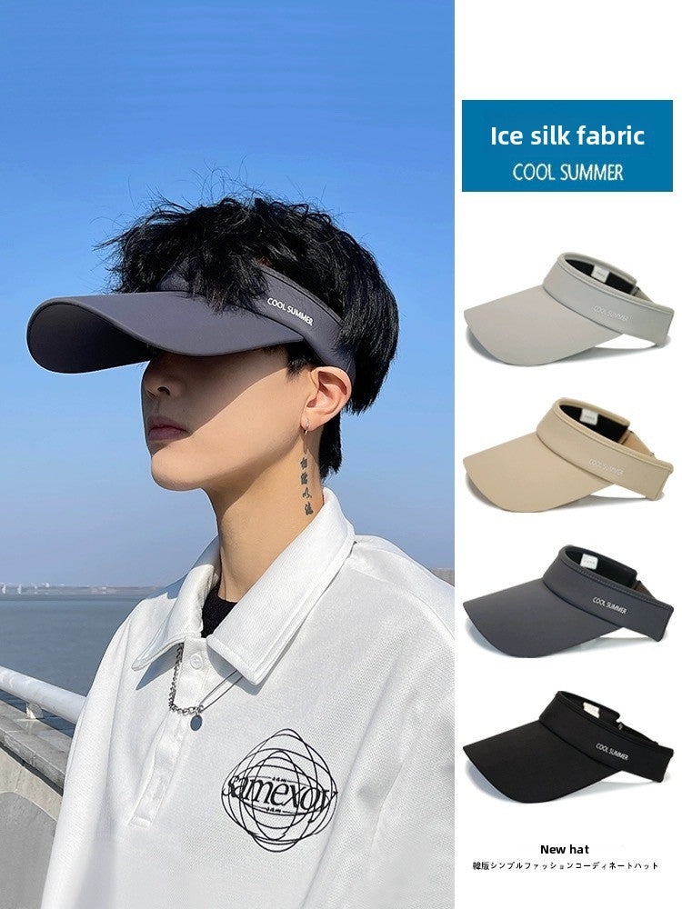 K-Pop Airport Style Sun Visor - UV Protection Sport Hat
