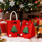 48h Shipping Christmas Eve Packaging Bag Small Gift Bag Felt Handheld Candy Bag