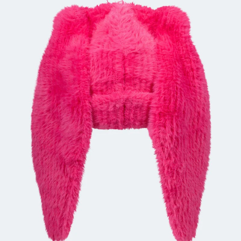Viral E-Girl Bunny Ear Beanie - Y2K Anime Core Knit Hat
