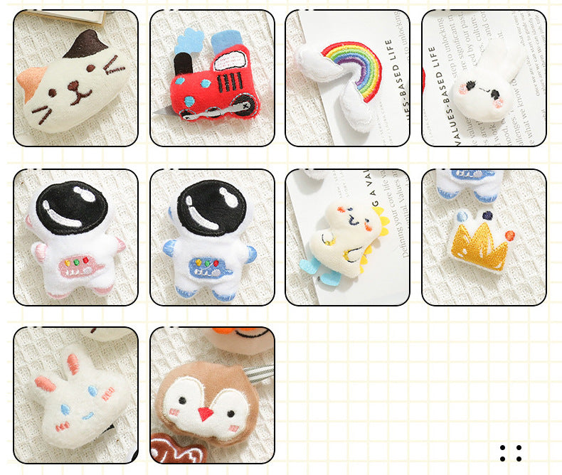 New Japanese Style Cartoon Cute Girly Plush Doll Clothing Bag Pendant Brooch Accessories