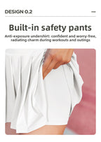 Pop-Punk Princess Pleated Mini Skirt - High Waist Tennis Core