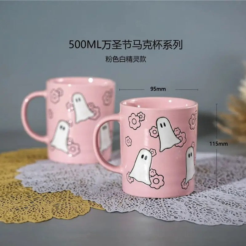 Skull Ceramic Mug Halloween Skull Witch Mug Coffee Cup Creative Gift