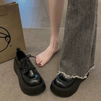 90s Grunge Platform Oxfords - Chunky Sole height Booster