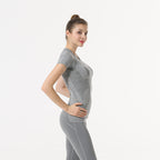 Star Custom SWIFT SPEED Yoga Clothes Women's Top Sexy Quick-Drying Gym Sports Morning Exercise Running Round Neck Short Sleeve TS