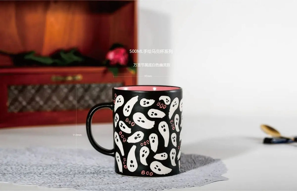Skull Ceramic Mug Halloween Skull Witch Mug Coffee Cup Creative Gift